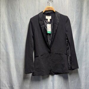 HM Charcoal Blazer with open sleeves size 4 NWT